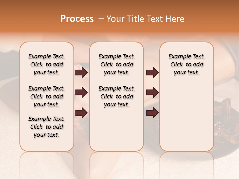 Lying Down Spa Hand PowerPoint Template