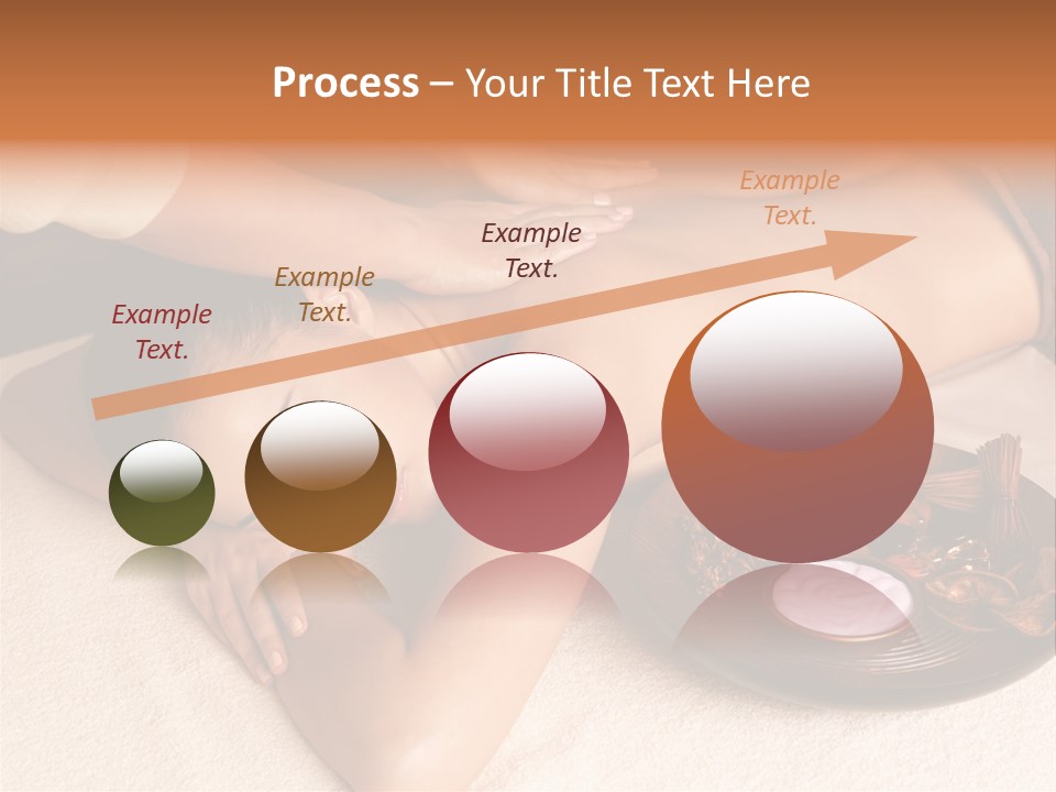 Lying Down Spa Hand PowerPoint Template