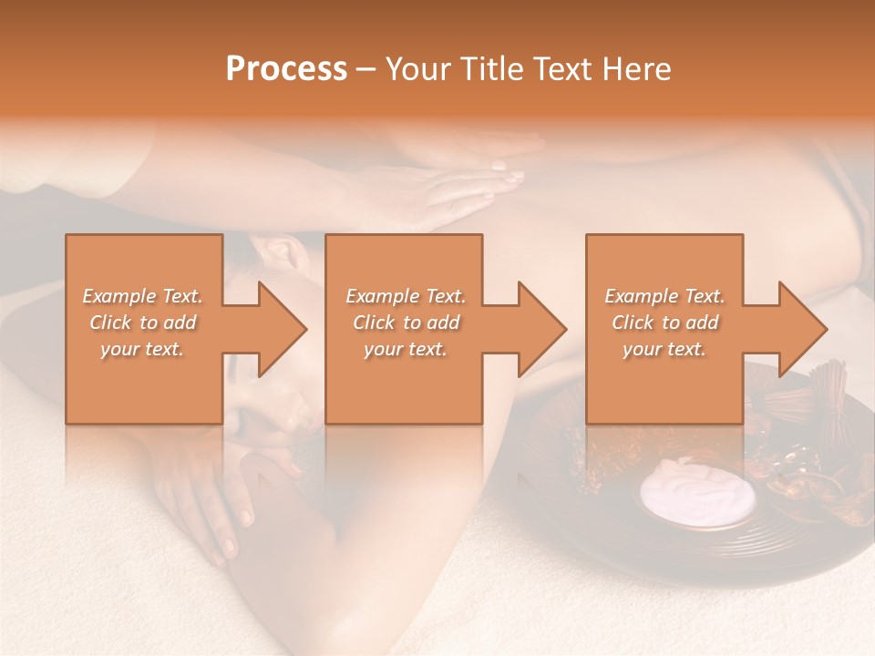 Lying Down Spa Hand PowerPoint Template