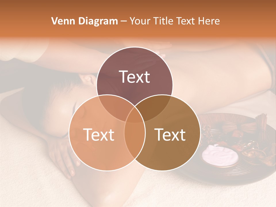 Lying Down Spa Hand PowerPoint Template