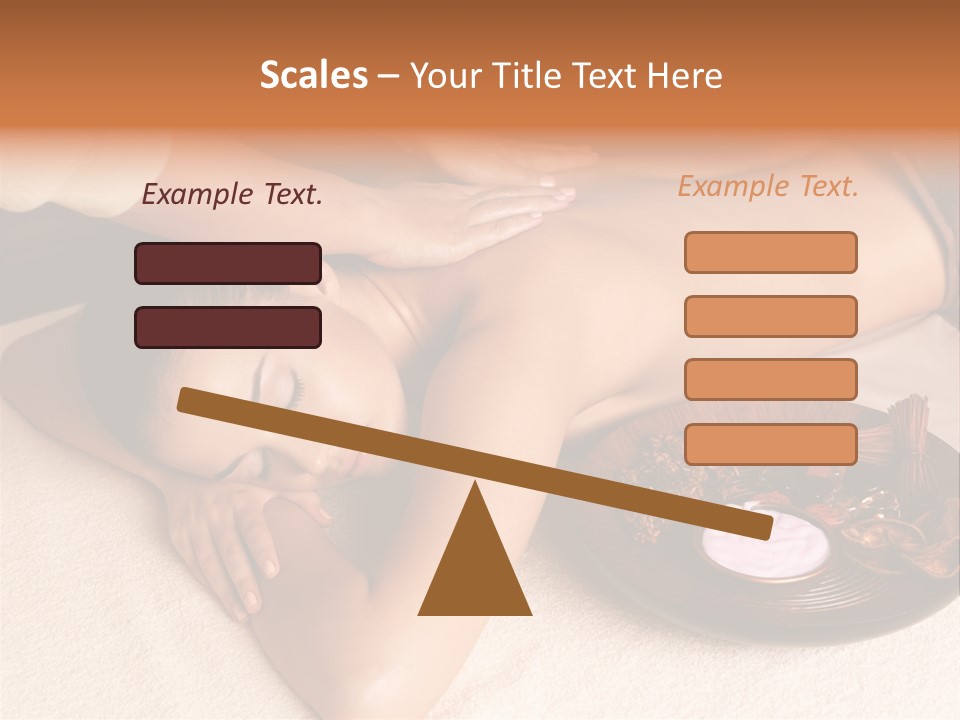 Lying Down Spa Hand PowerPoint Template