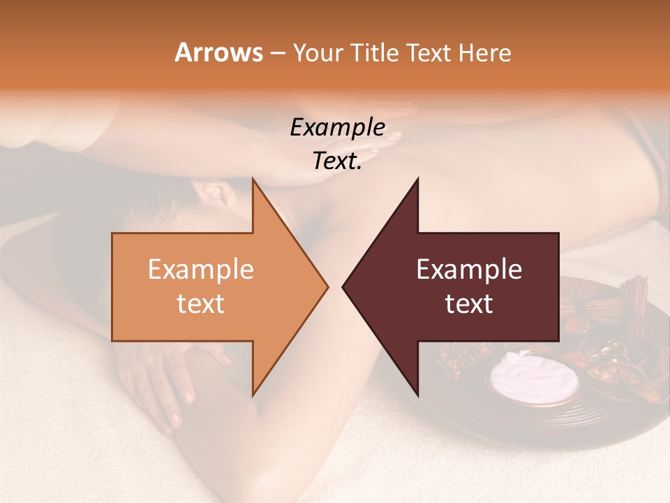 Lying Down Spa Hand PowerPoint Template