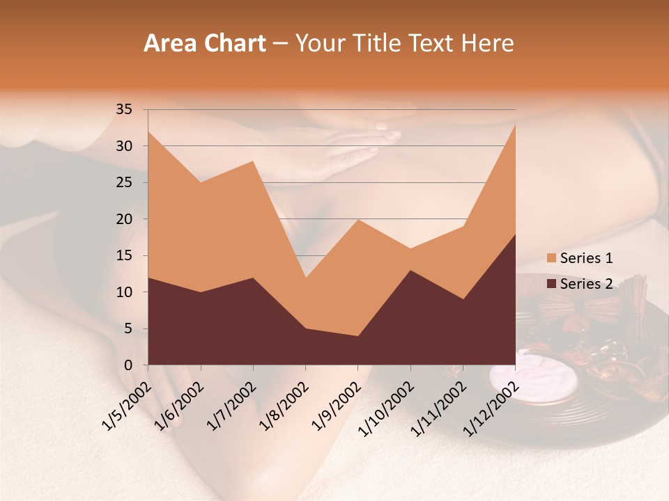 Lying Down Spa Hand PowerPoint Template