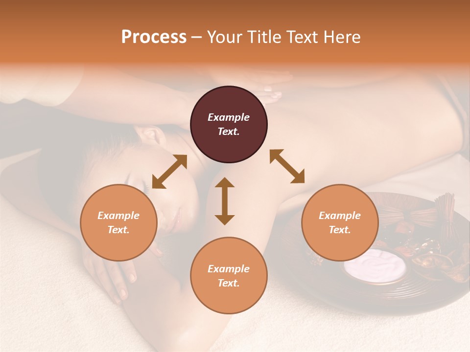 Lying Down Spa Hand PowerPoint Template