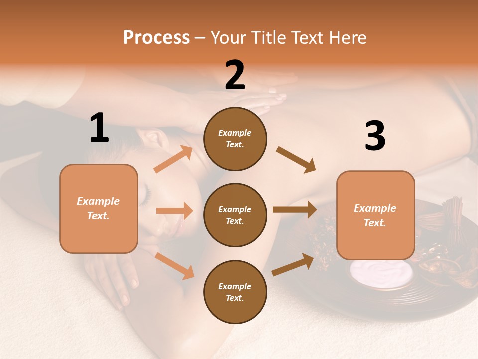 Lying Down Spa Hand PowerPoint Template