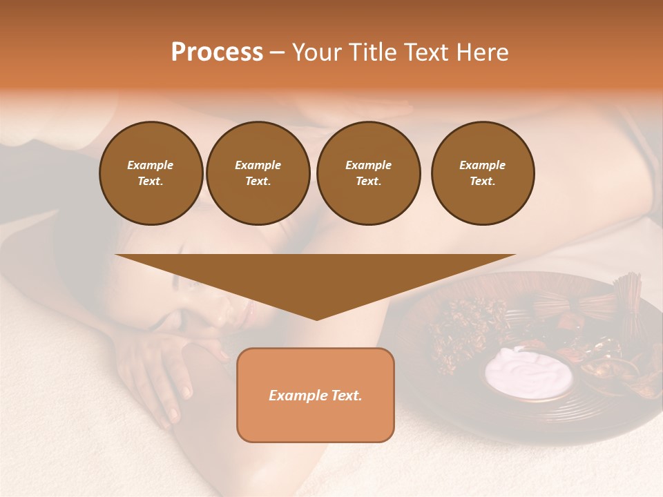 Lying Down Spa Hand PowerPoint Template