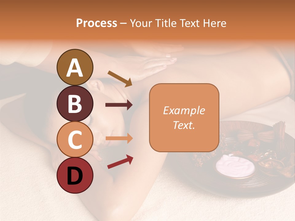 Lying Down Spa Hand PowerPoint Template