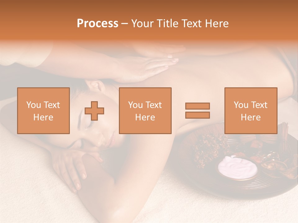 Lying Down Spa Hand PowerPoint Template