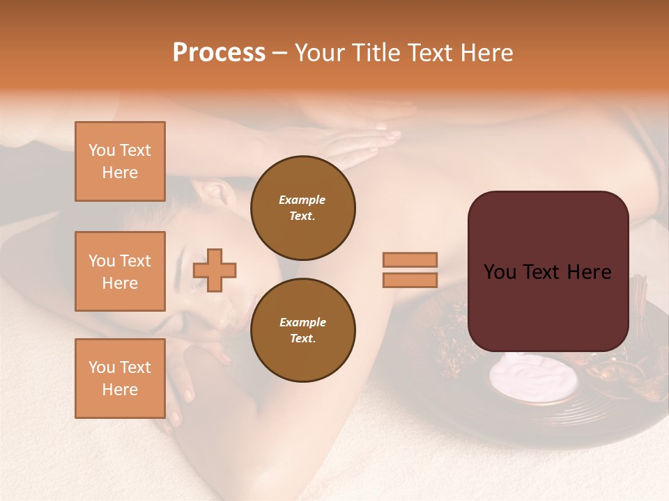 Lying Down Spa Hand PowerPoint Template