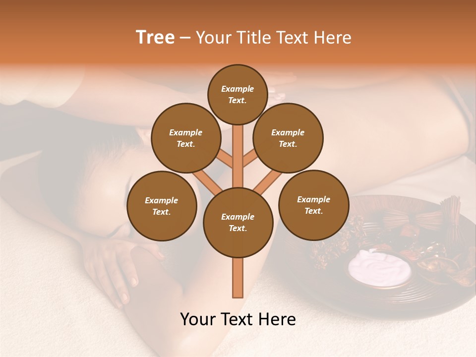 Lying Down Spa Hand PowerPoint Template