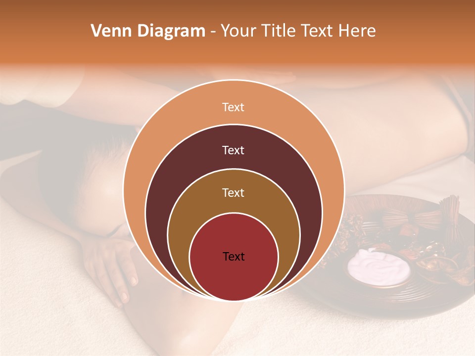 Lying Down Spa Hand PowerPoint Template