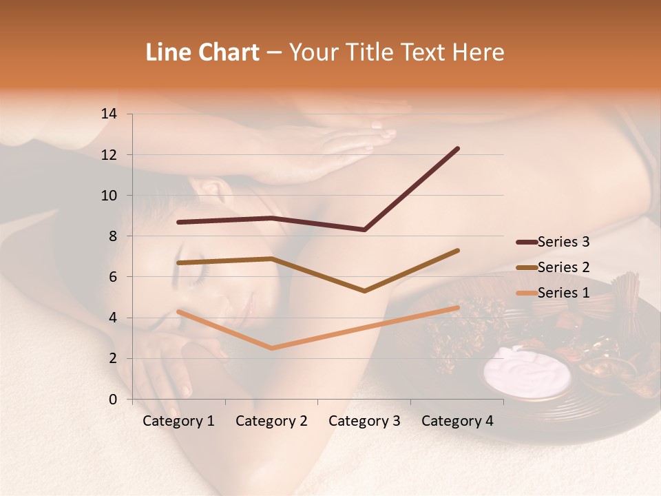 Lying Down Spa Hand PowerPoint Template