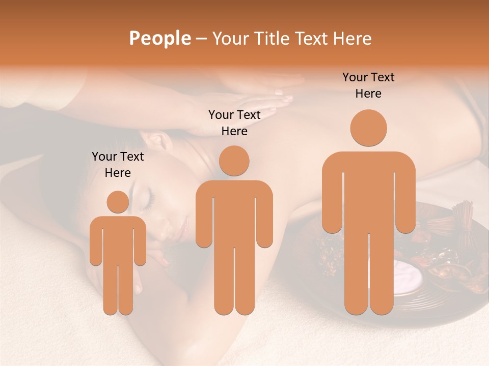 Lying Down Spa Hand PowerPoint Template