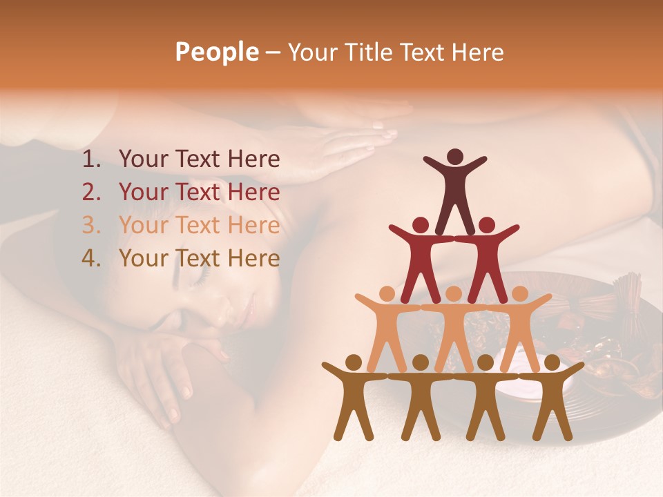 Lying Down Spa Hand PowerPoint Template