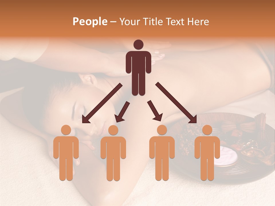 Lying Down Spa Hand PowerPoint Template