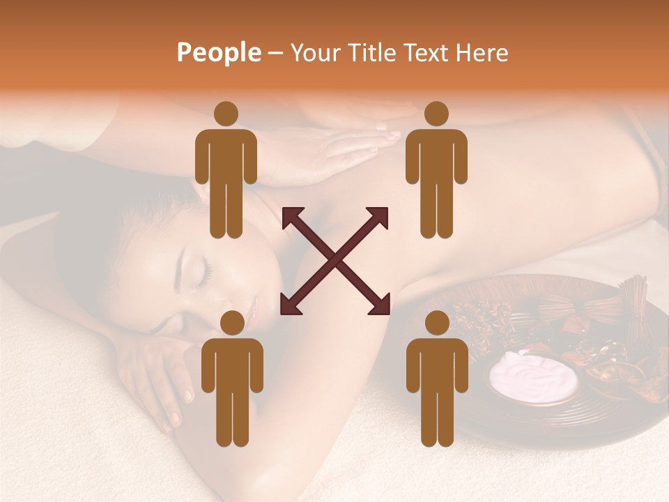 Lying Down Spa Hand PowerPoint Template