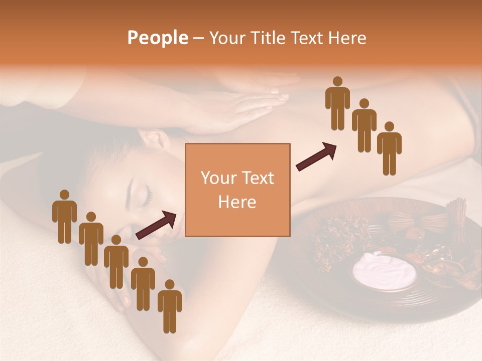 Lying Down Spa Hand PowerPoint Template
