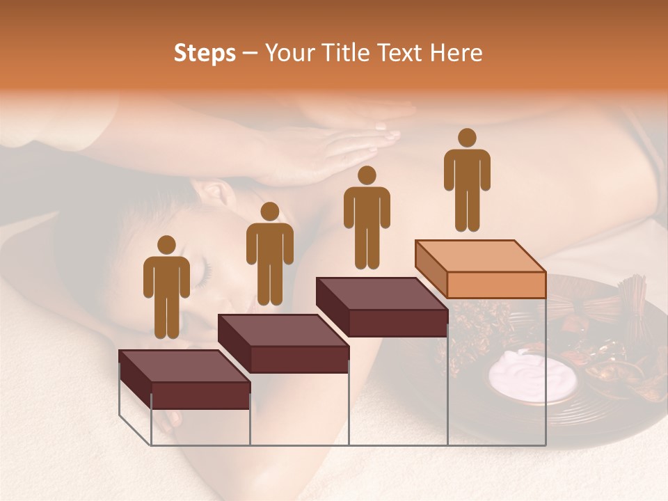 Lying Down Spa Hand PowerPoint Template