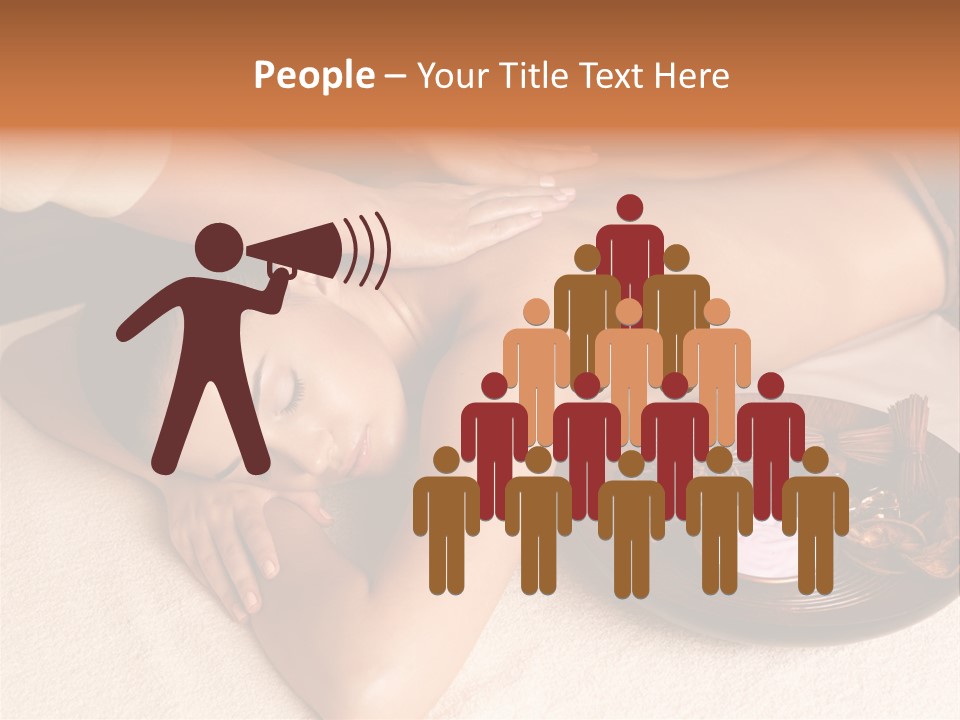 Lying Down Spa Hand PowerPoint Template