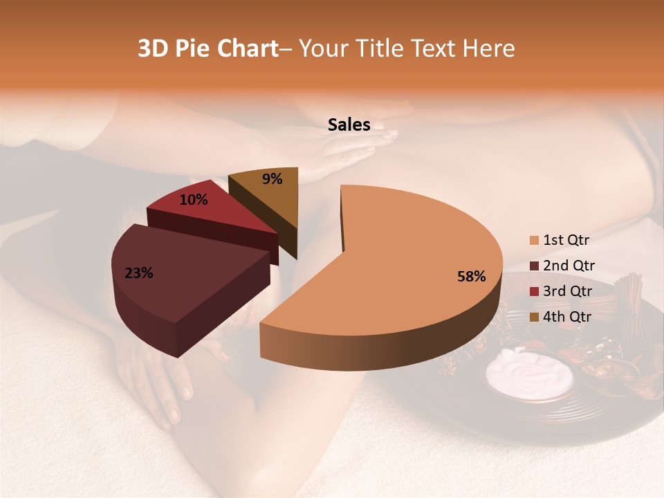 Lying Down Spa Hand PowerPoint Template