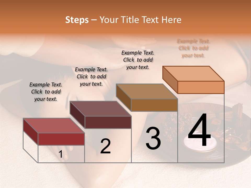 Lying Down Spa Hand PowerPoint Template