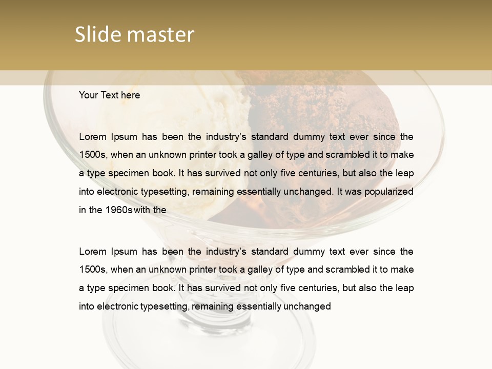 Strawberry Creamy Icecream PowerPoint Template