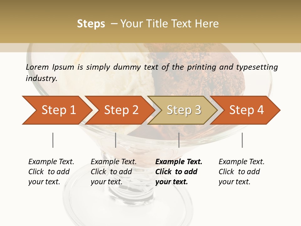 Strawberry Creamy Icecream PowerPoint Template