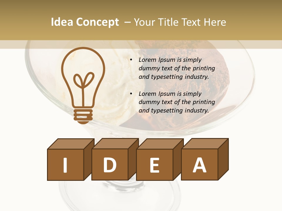 Strawberry Creamy Icecream PowerPoint Template