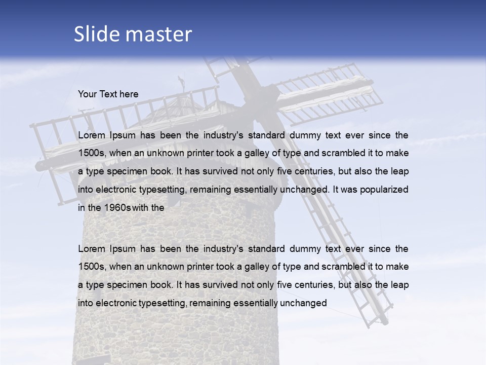 Baker Flour Scene PowerPoint Template