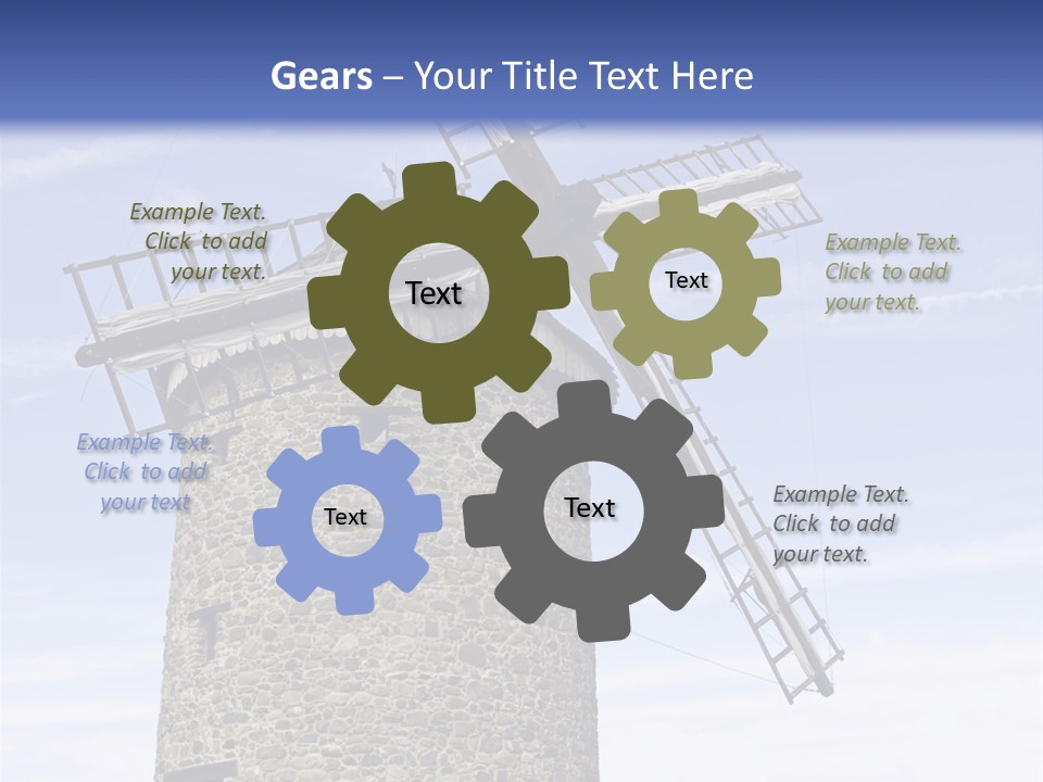 Baker Flour Scene PowerPoint Template