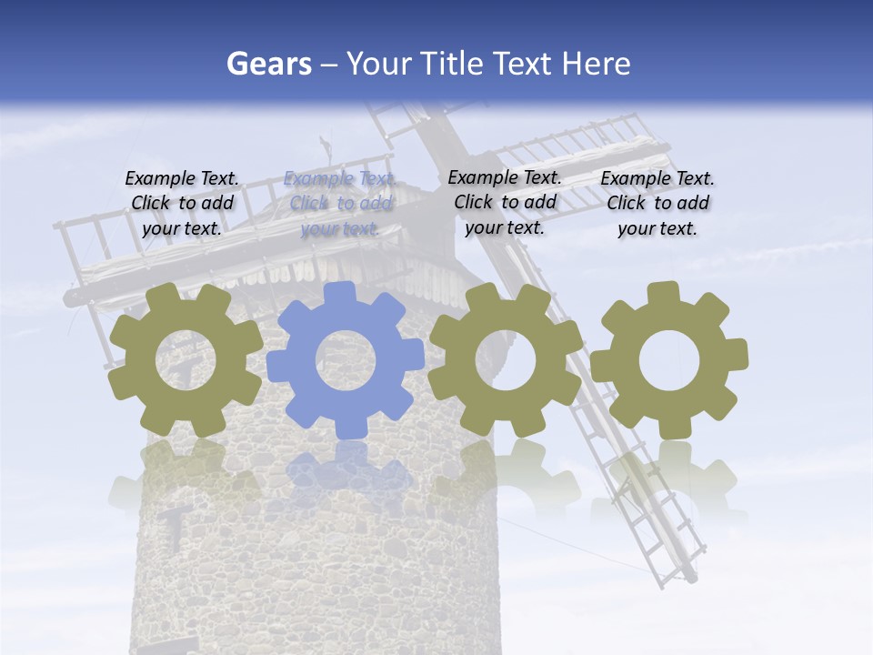 Baker Flour Scene PowerPoint Template