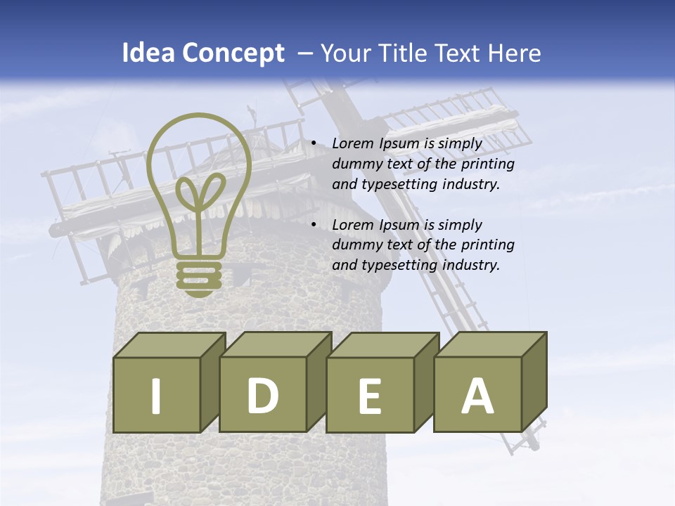 Baker Flour Scene PowerPoint Template