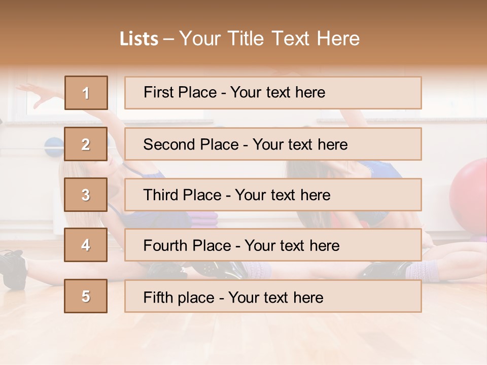 Club Center Weight PowerPoint Template