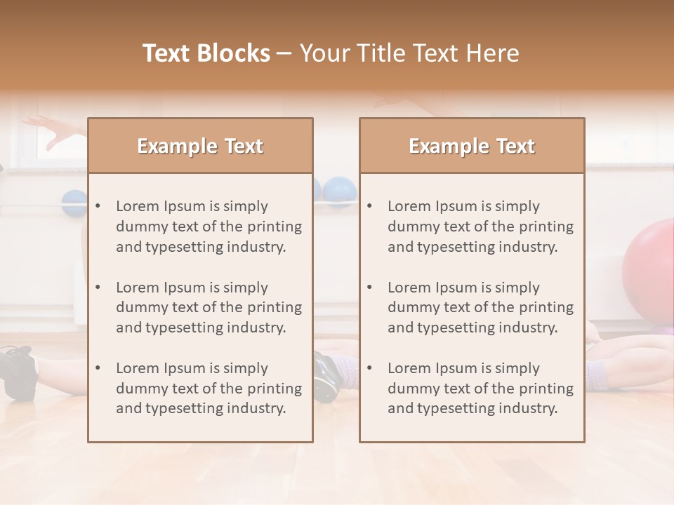 Club Center Weight PowerPoint Template