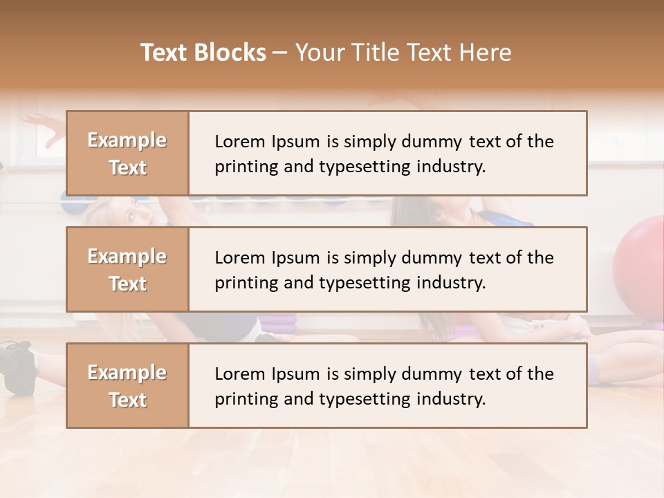 Club Center Weight PowerPoint Template