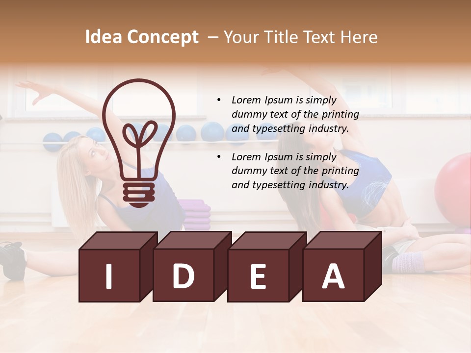 Club Center Weight PowerPoint Template