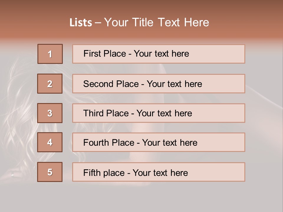 Sexy Elbow Lay PowerPoint Template