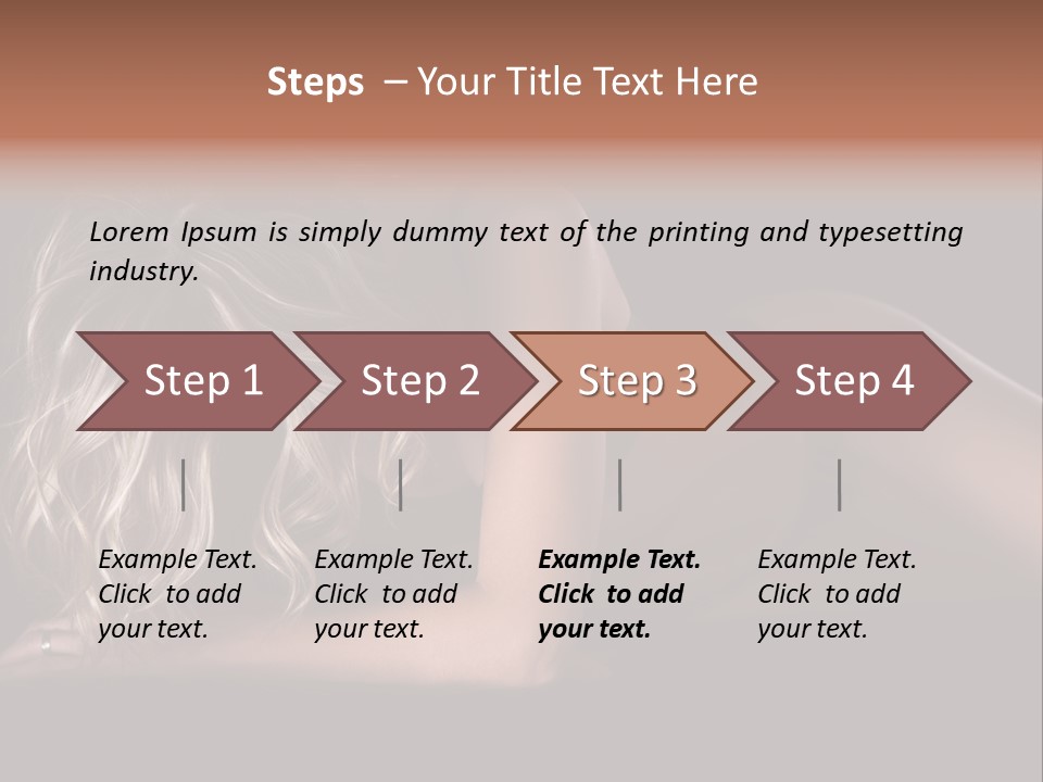 Sexy Elbow Lay PowerPoint Template