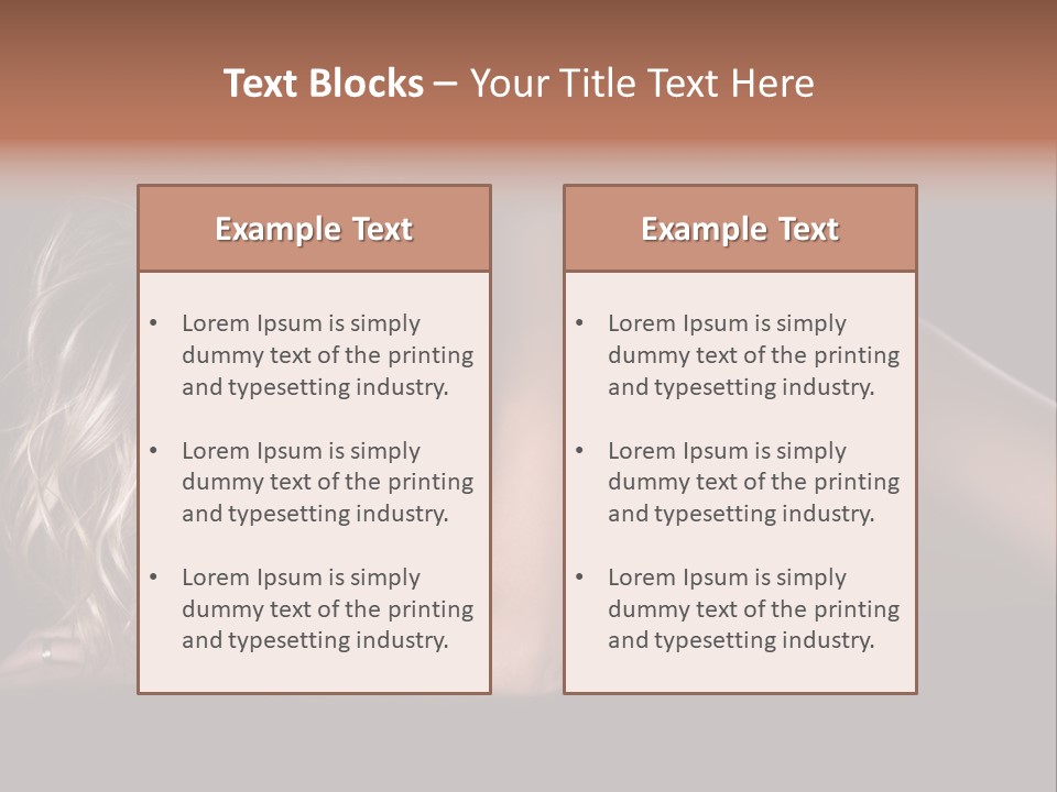 Sexy Elbow Lay PowerPoint Template
