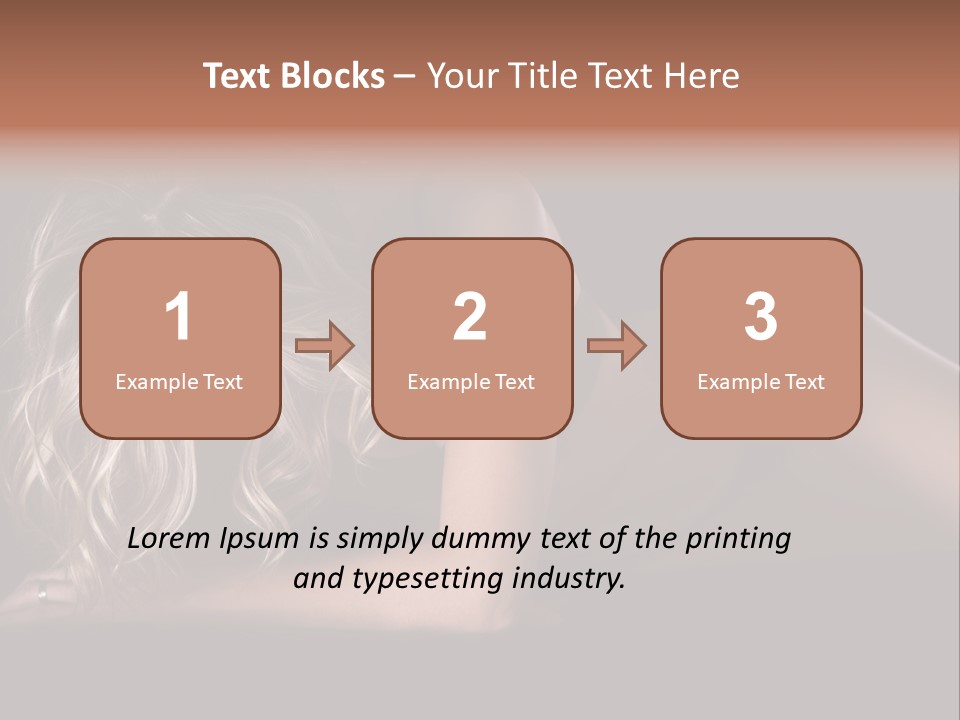 Sexy Elbow Lay PowerPoint Template