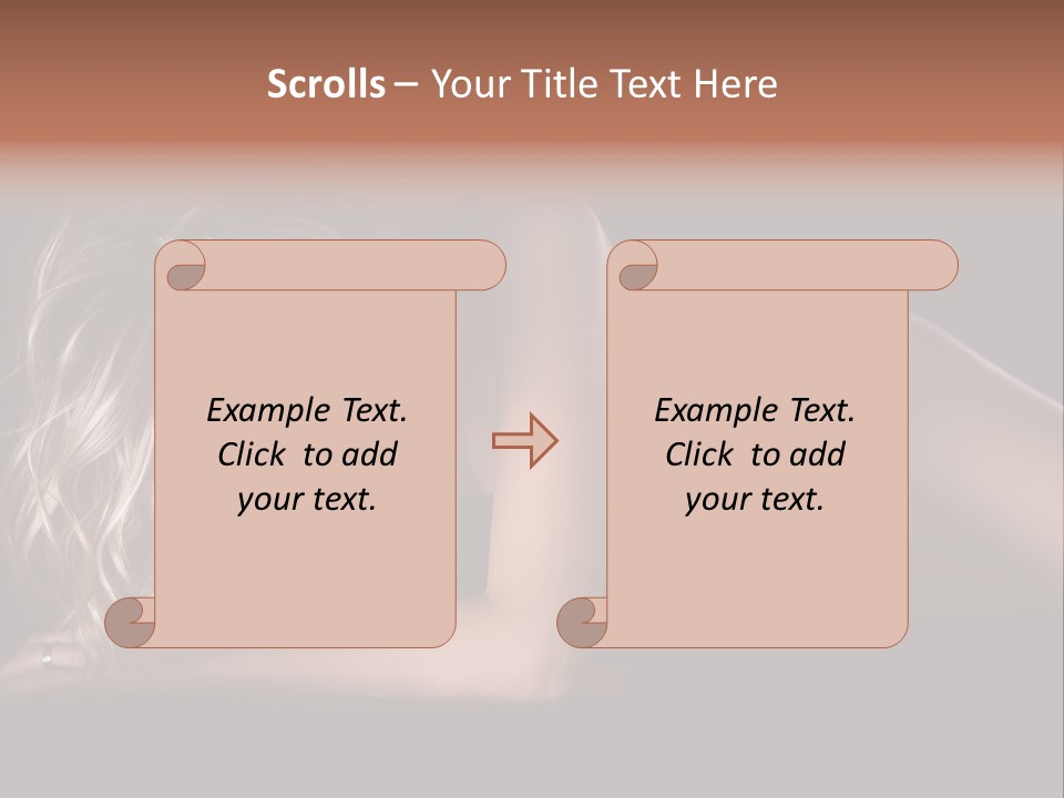 Sexy Elbow Lay PowerPoint Template