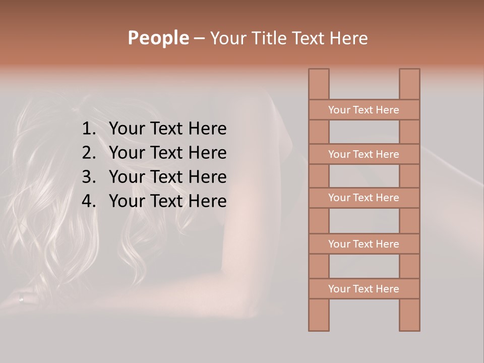 Sexy Elbow Lay PowerPoint Template