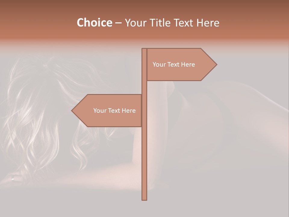 Sexy Elbow Lay PowerPoint Template