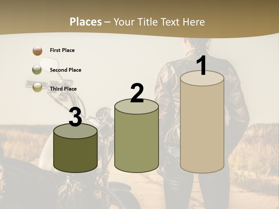 Transportation Y Woman PowerPoint Template