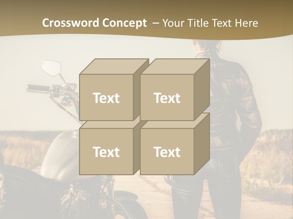 Transportation Y Woman PowerPoint Template