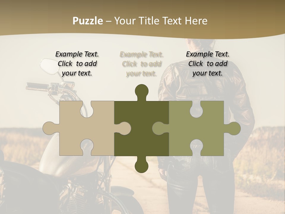 Transportation Y Woman PowerPoint Template