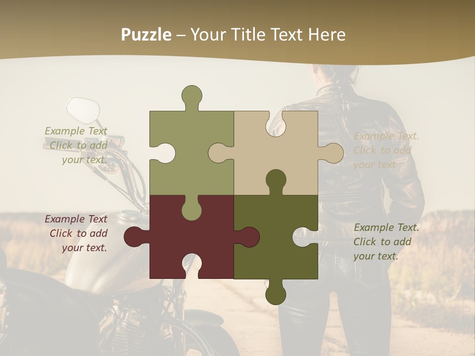 Transportation Y Woman PowerPoint Template