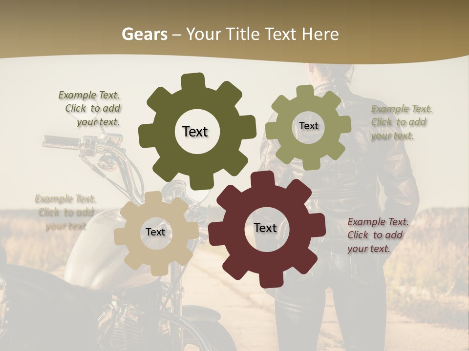 Transportation Y Woman PowerPoint Template