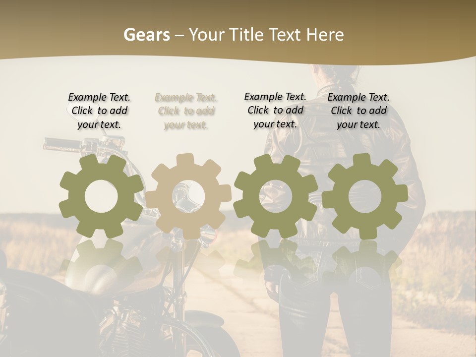 Transportation Y Woman PowerPoint Template