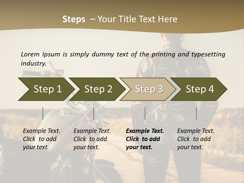 Transportation Y Woman PowerPoint Template